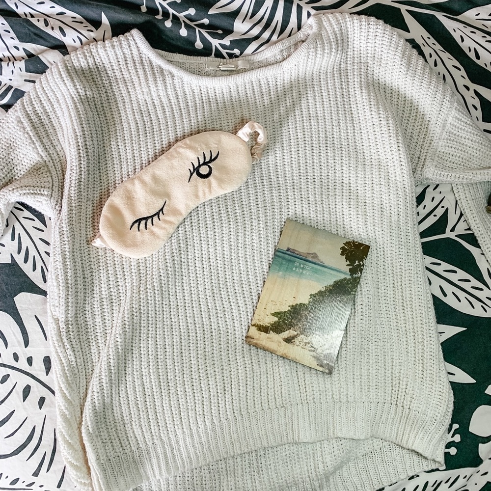 Cozy white sweater